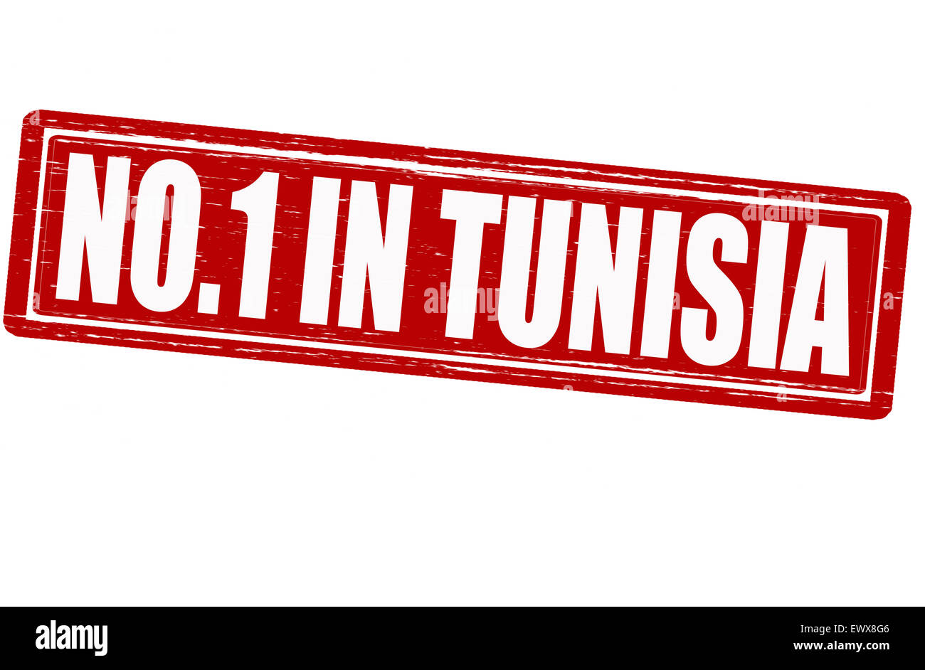 Stempel mit Text niemand in Tunesien Abbildung Stockfoto