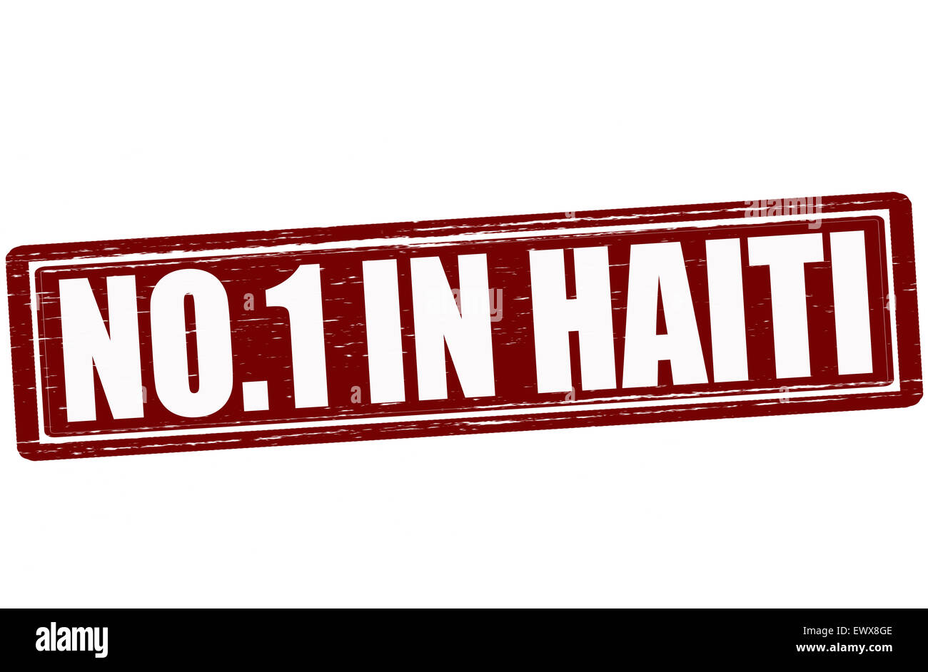 Stempel mit Text niemand in Haiti Abbildung Stockfoto