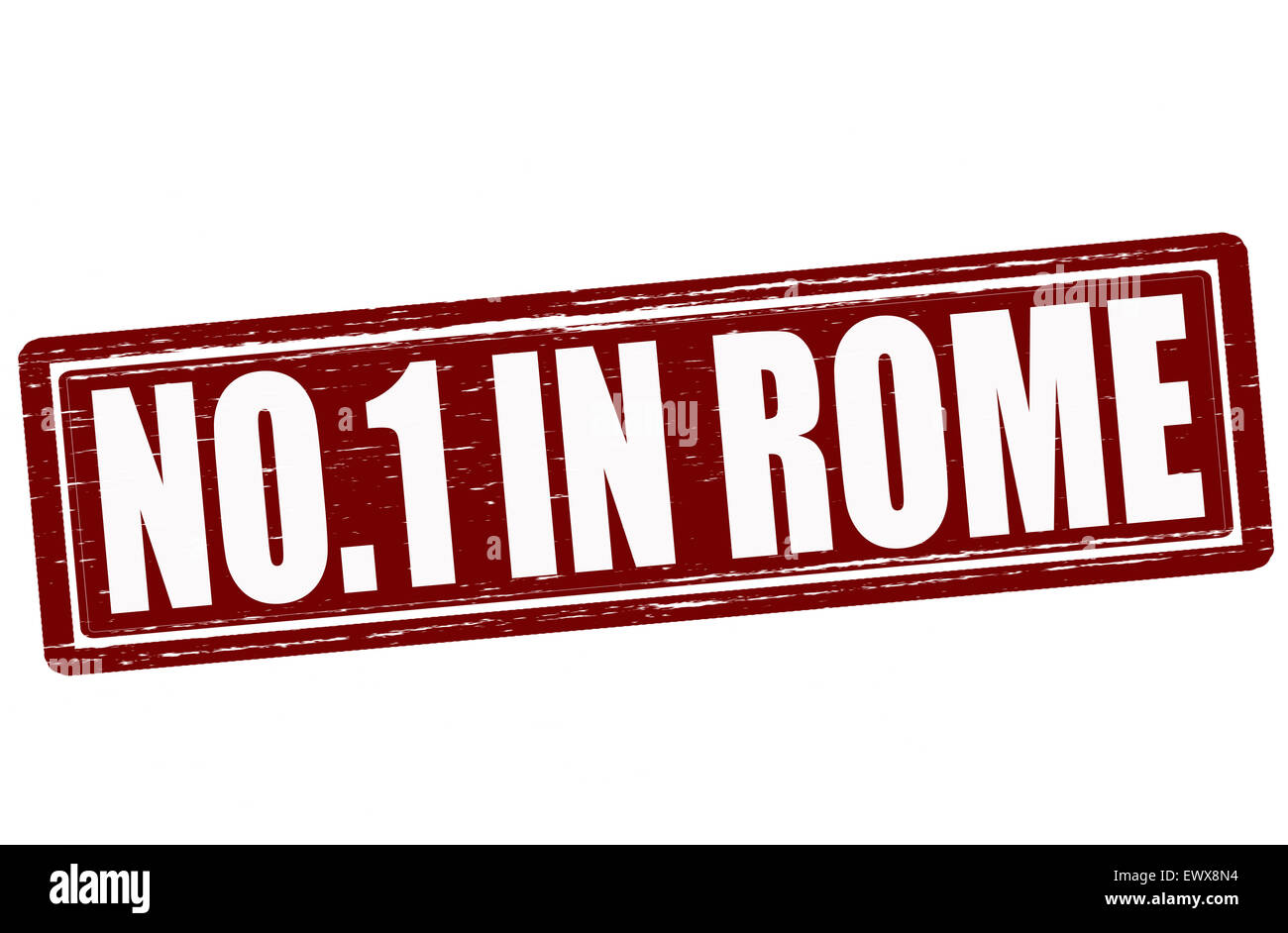 Stempel mit Text niemand in Rom, Abbildung Stockfoto