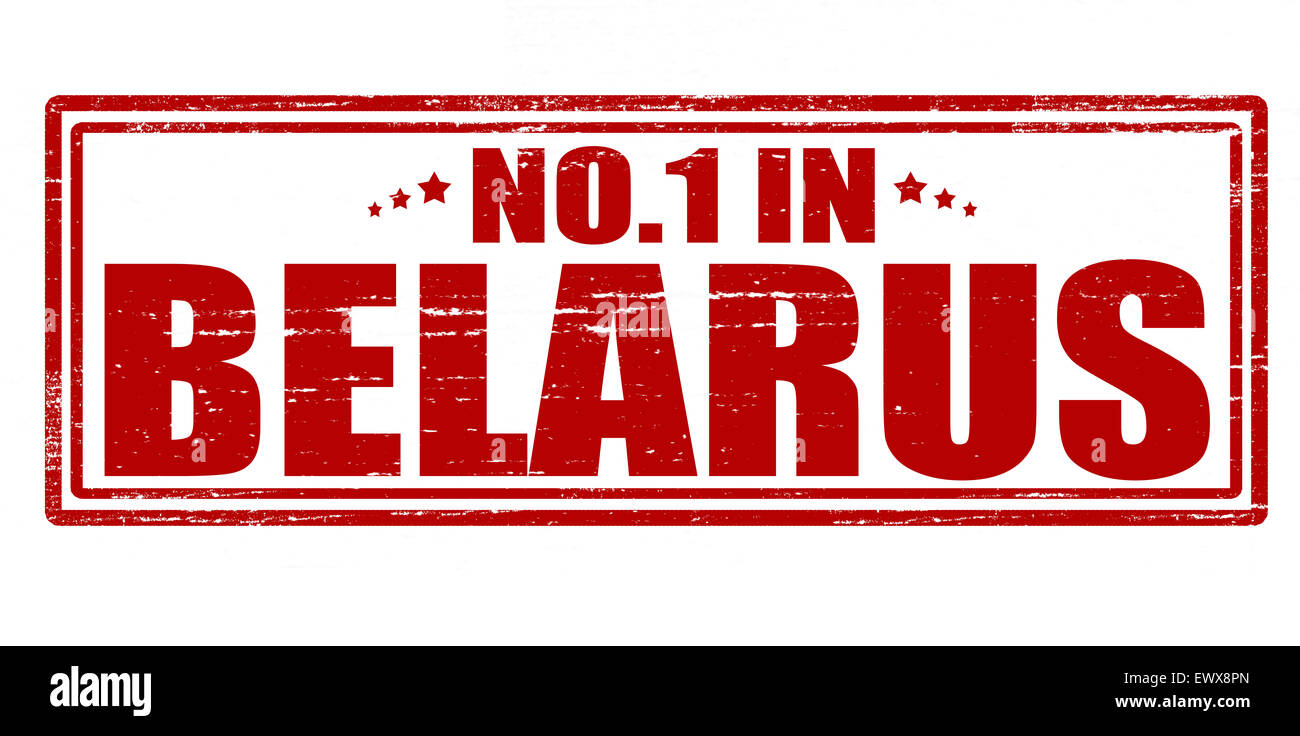 Stempel mit Text niemand in Belarus Abbildung Stockfoto