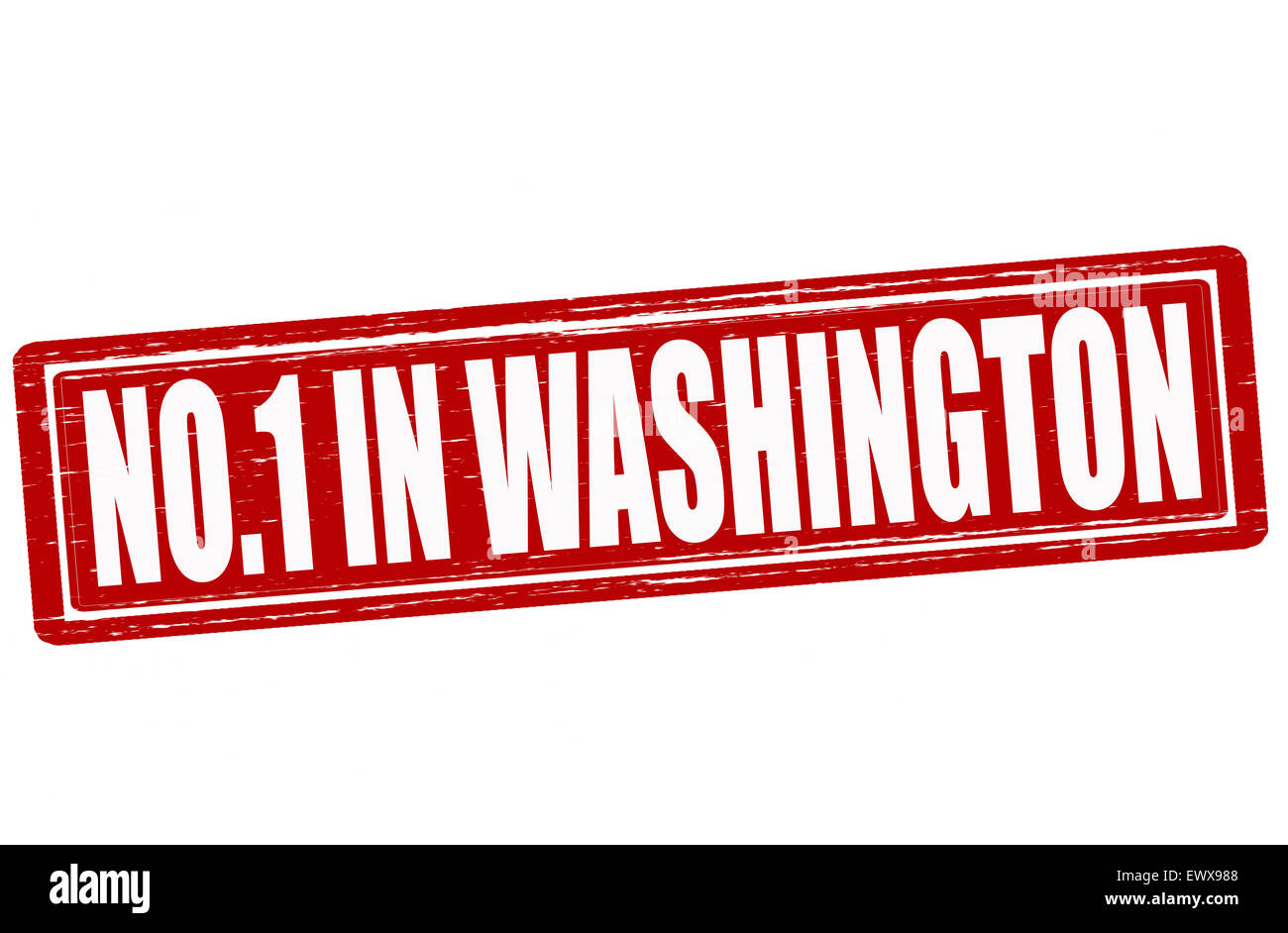 Stempel mit Text niemand in Washington Abbildung Stockfoto