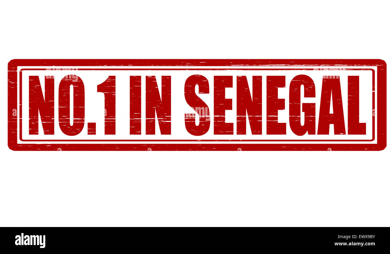 Stempel mit Text niemand in Senegal Abbildung Stockfoto