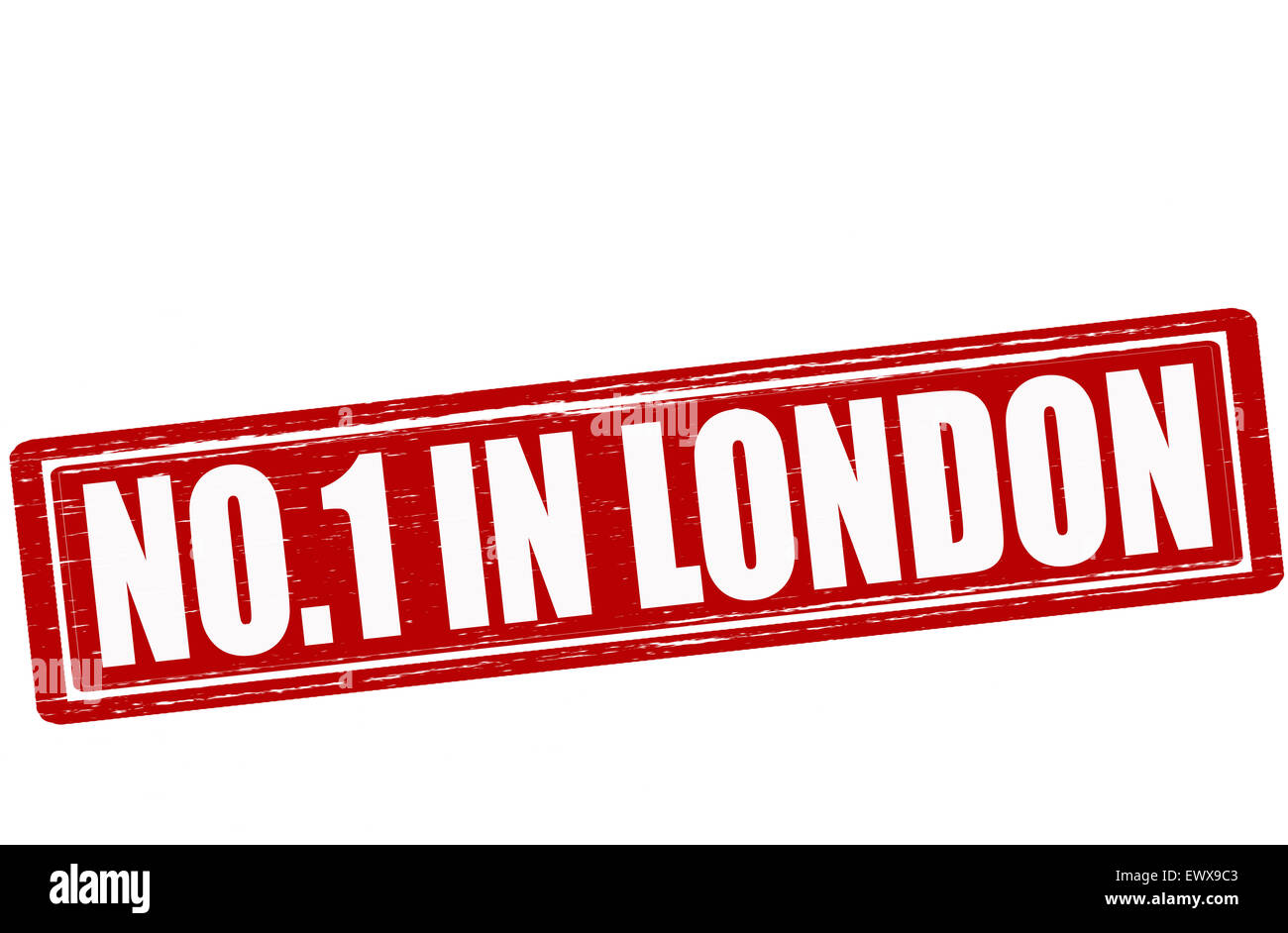 Stempel mit Text niemand in London Abbildung Stockfoto