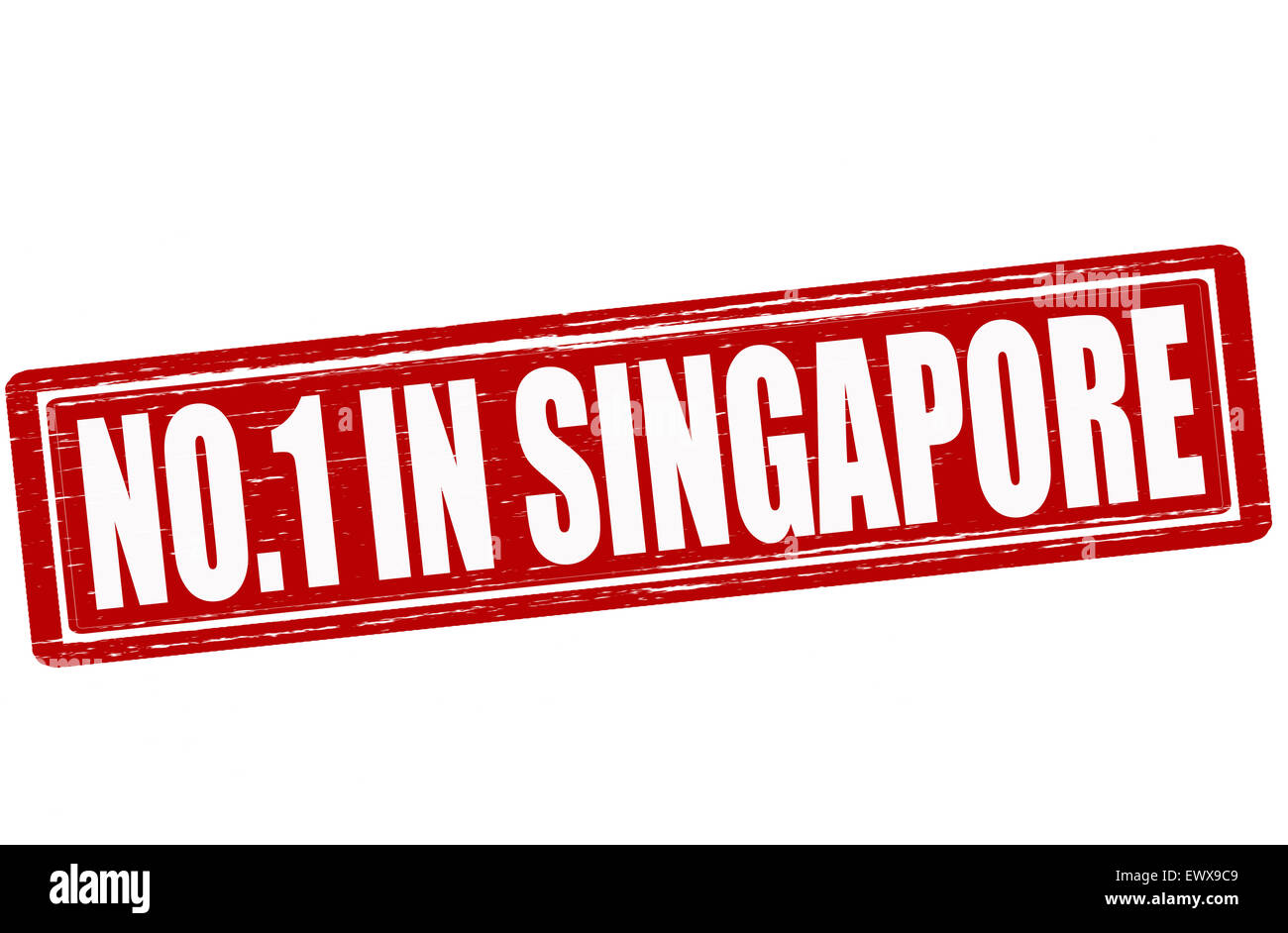 Stempel mit Text niemand in Singapur Abbildung Stockfoto