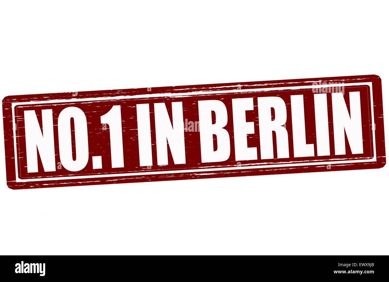 Stempel mit Text niemand in Berlin Abbildung Stockfoto