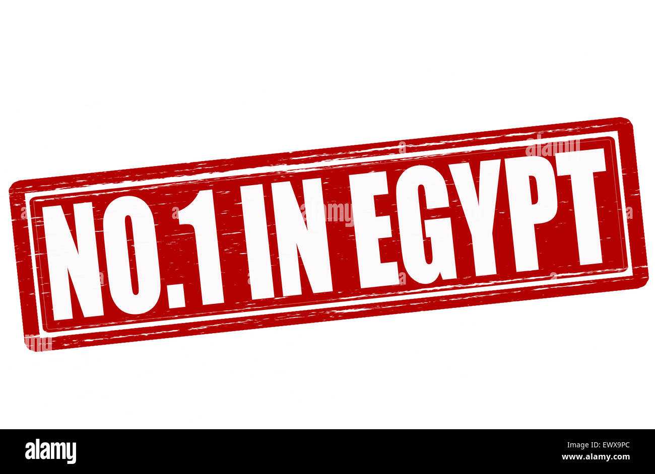 Stempel mit Text niemand in Ägypten Abbildung Stockfoto