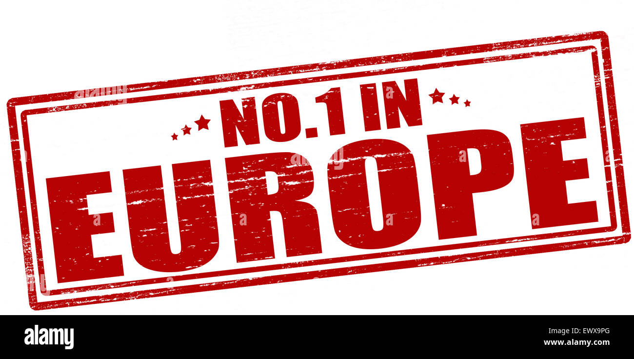Stempel mit Text niemand in Europa Abbildung Stockfoto