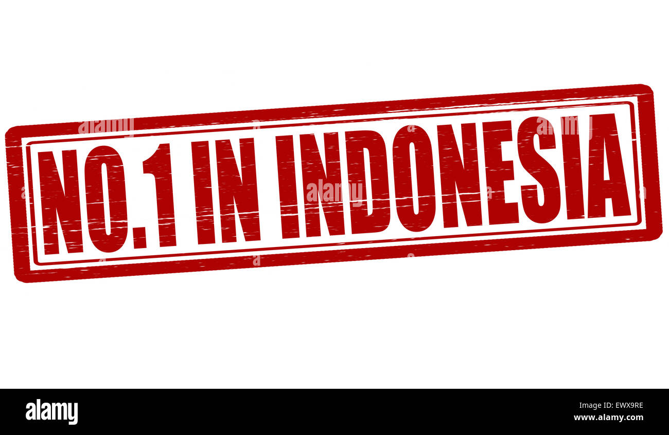Stempel mit Text niemand in Indonesien Abbildung Stockfoto