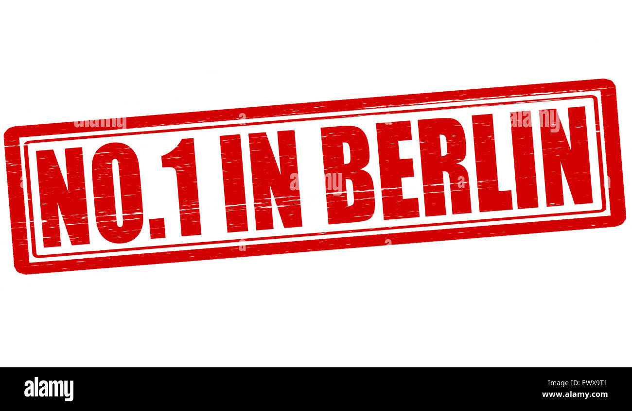 Stempel mit Text niemand in Berlin Abbildung Stockfoto