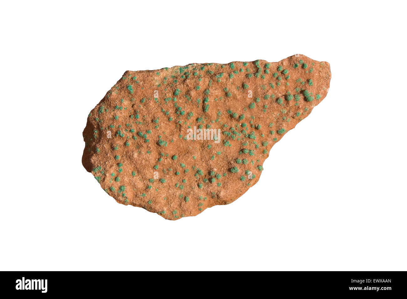 Kupfererz aus Sandstein Stockfoto