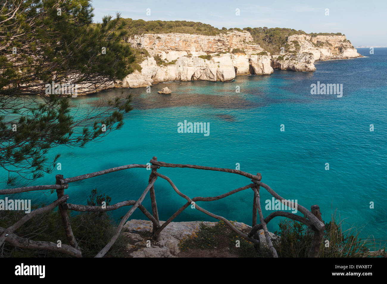 Macarella und Macarelleta Strand. Minorca. Balearen-Inseln. Spanien. Europa Stockfoto