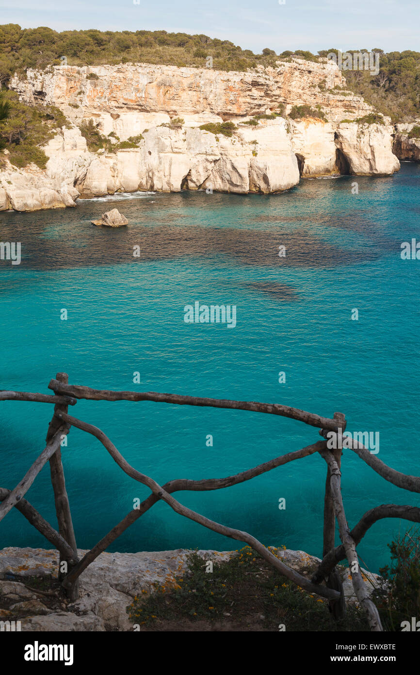 Macarella und Macarelleta Strand. Minorca. Balearen-Inseln. Spanien. Europa Stockfoto