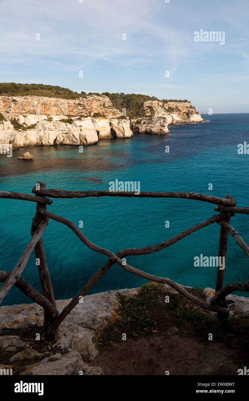 Macarella und Macarelleta Strand. Minorca. Balearen-Inseln. Spanien. Europa Stockfoto