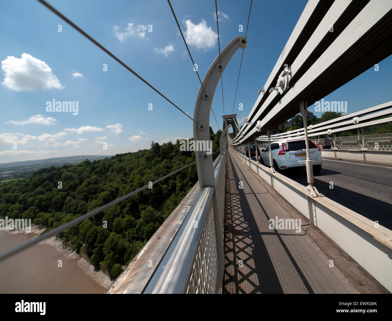 Die Clifton Suspension Bridge in Bristol, England Stockfoto