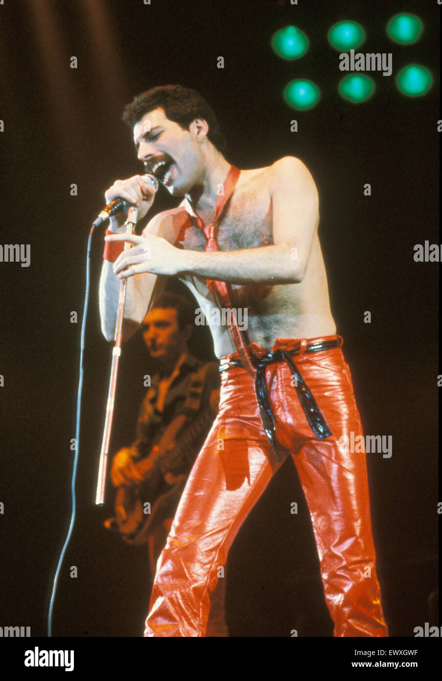 Königin-UK Rock-Gruppe mit Freddie Mercury im Jahr 1979 Stockfoto