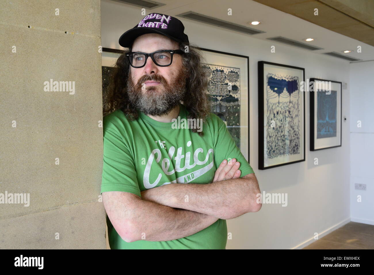 Bildender Künstler Rob Ryan wird in Yorkshire Sculpture Park mit einigen seiner Werke gezeigt. Bild: Scott Bairstow/Alamy Stockfoto