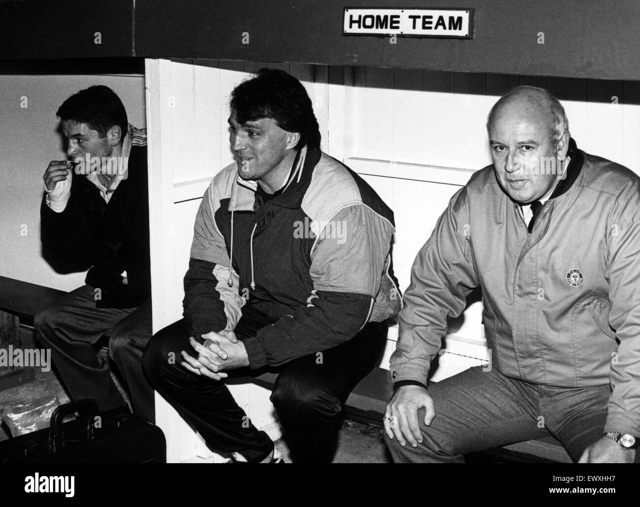 Bob Dewhurst und Ray Hankin in Guisborough Einbaum. 2. November 1988. Stockfoto