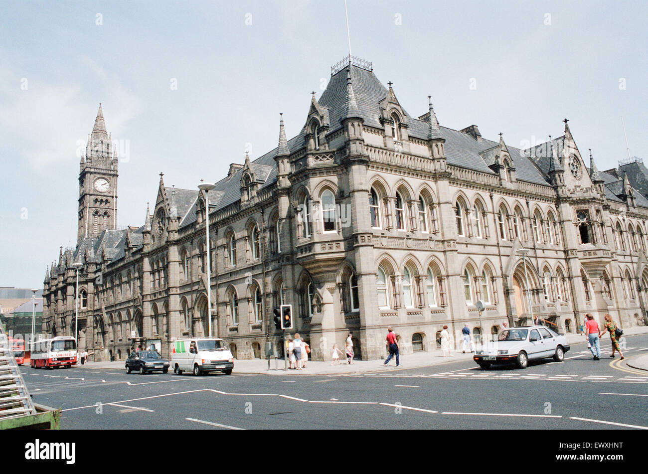 Middlesbrough Town Hall, Albert Road, Middlesbrough 17. Juli 1989. Stockfoto