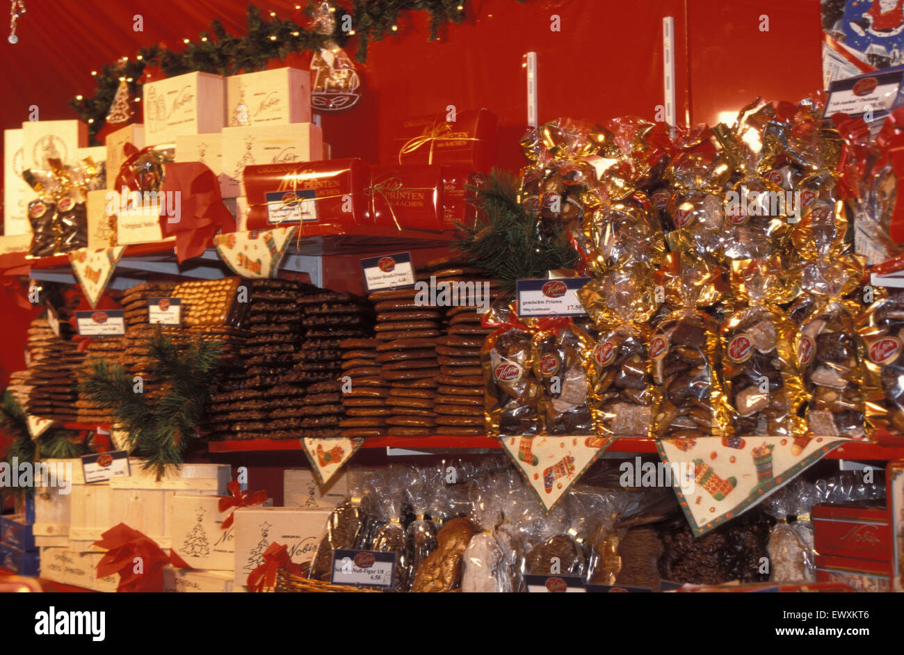 Eine Spezialität von Aachen, am Weihnachten fair DEU, Deutschland, Aachen, Aachener Printen, eine Art Lebkuchen, DEU, Deutschland Stockfoto