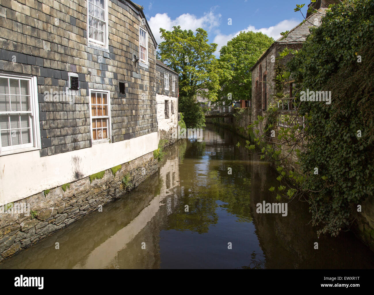 Truro-Fluss in der Stadt Truro, Cornwall, England, UK Stockfoto