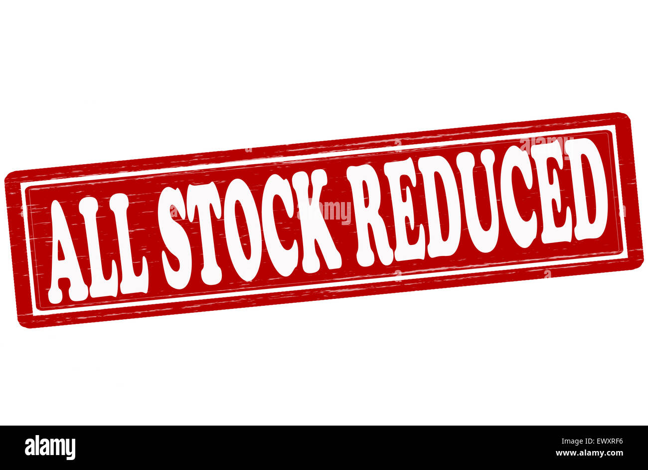Stempel mit Text alle Lager innen, Illustration reduziert Stockfoto
