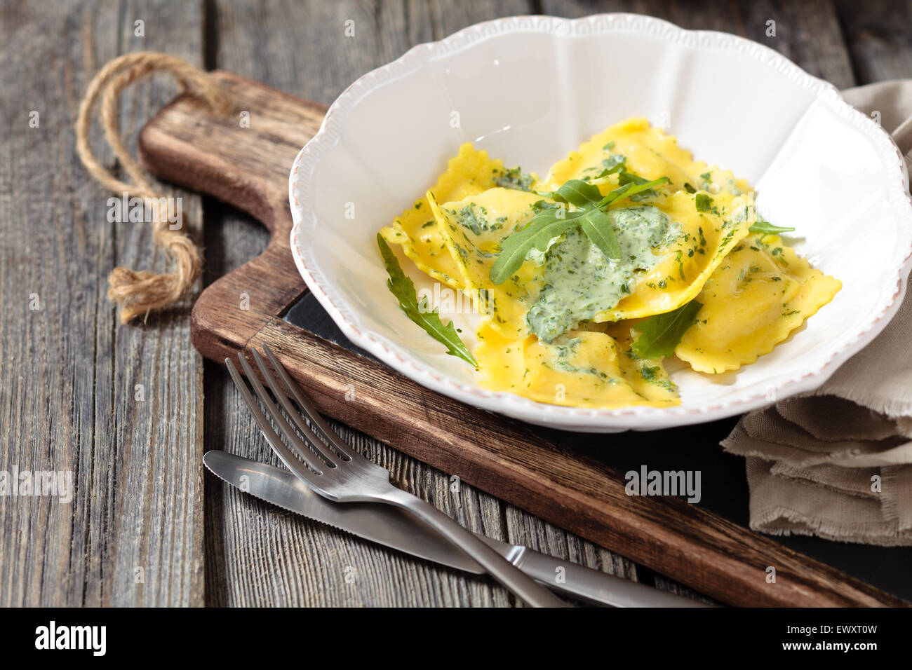 Ravioli. Stockfoto