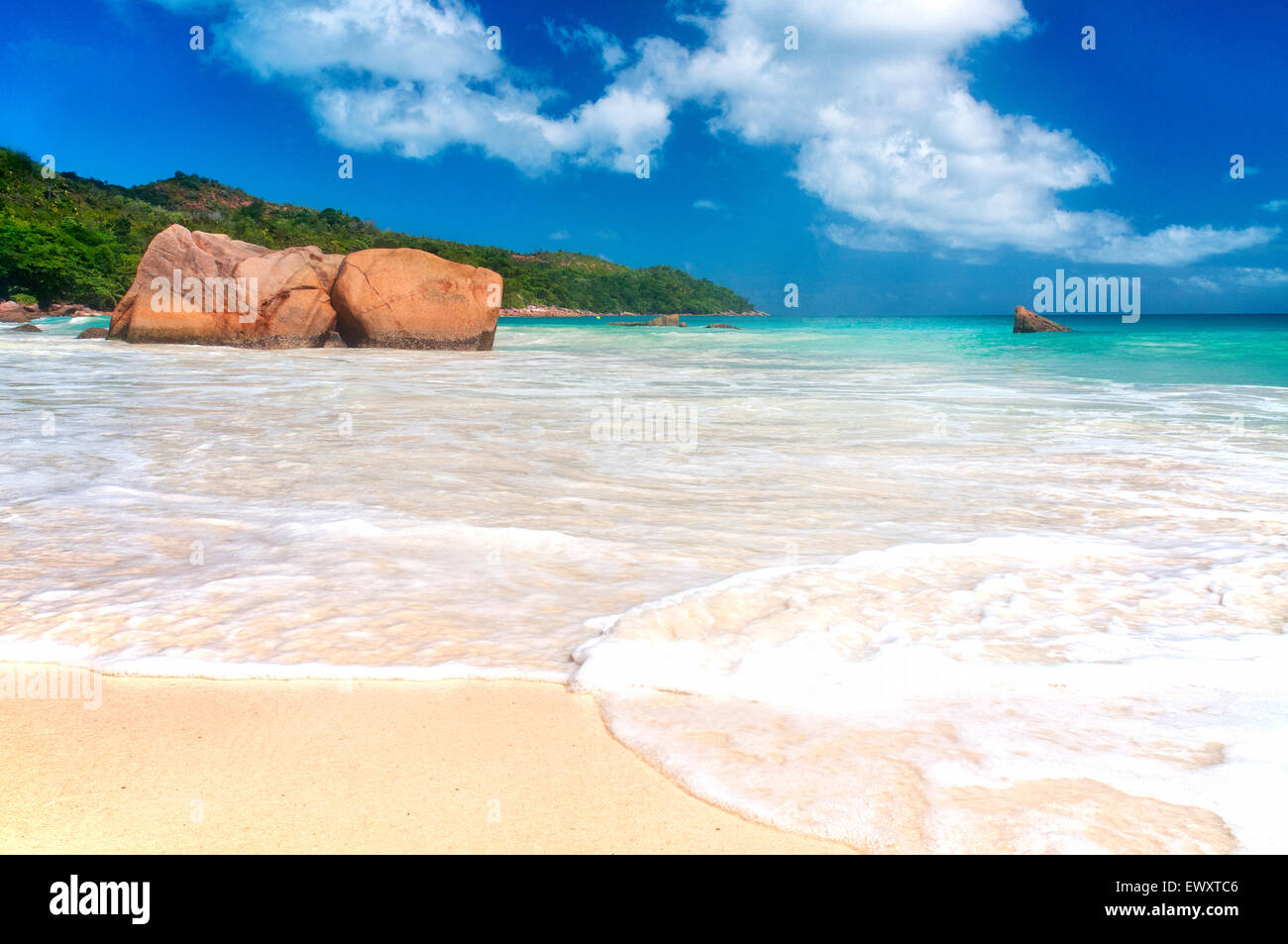 Anse Lazio, Praslin, Seychellen Stockfoto