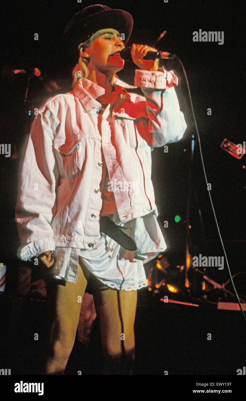 TRANSVISION VAMP UK Rock-Gruppe mit Wendy James über 1990 Stockfoto