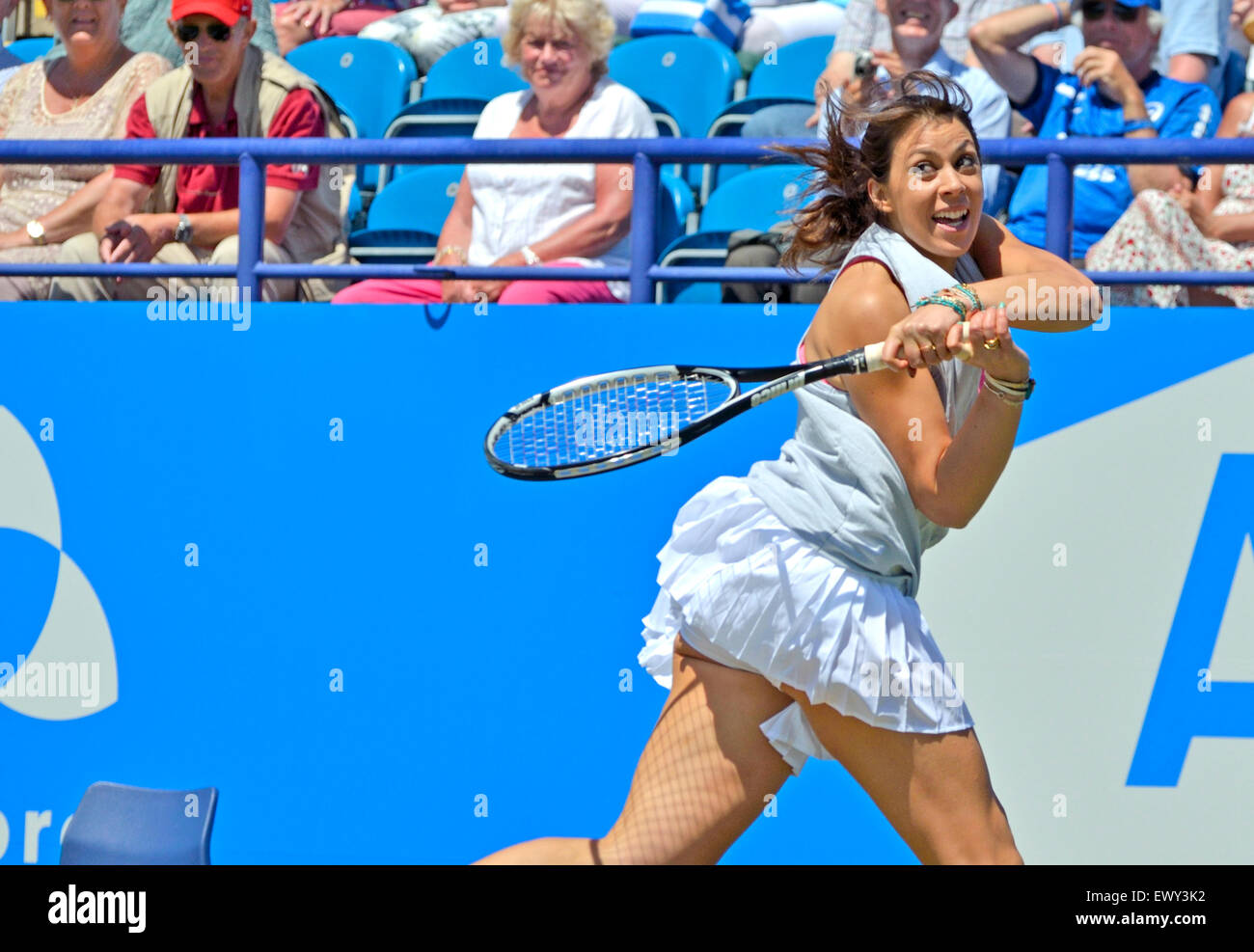Marion Bartoli (Frankreich) spielt in der AEGON INTERNATIONAL LEGENDS CHALLENGE, Eastbourne, 2015 Stockfoto