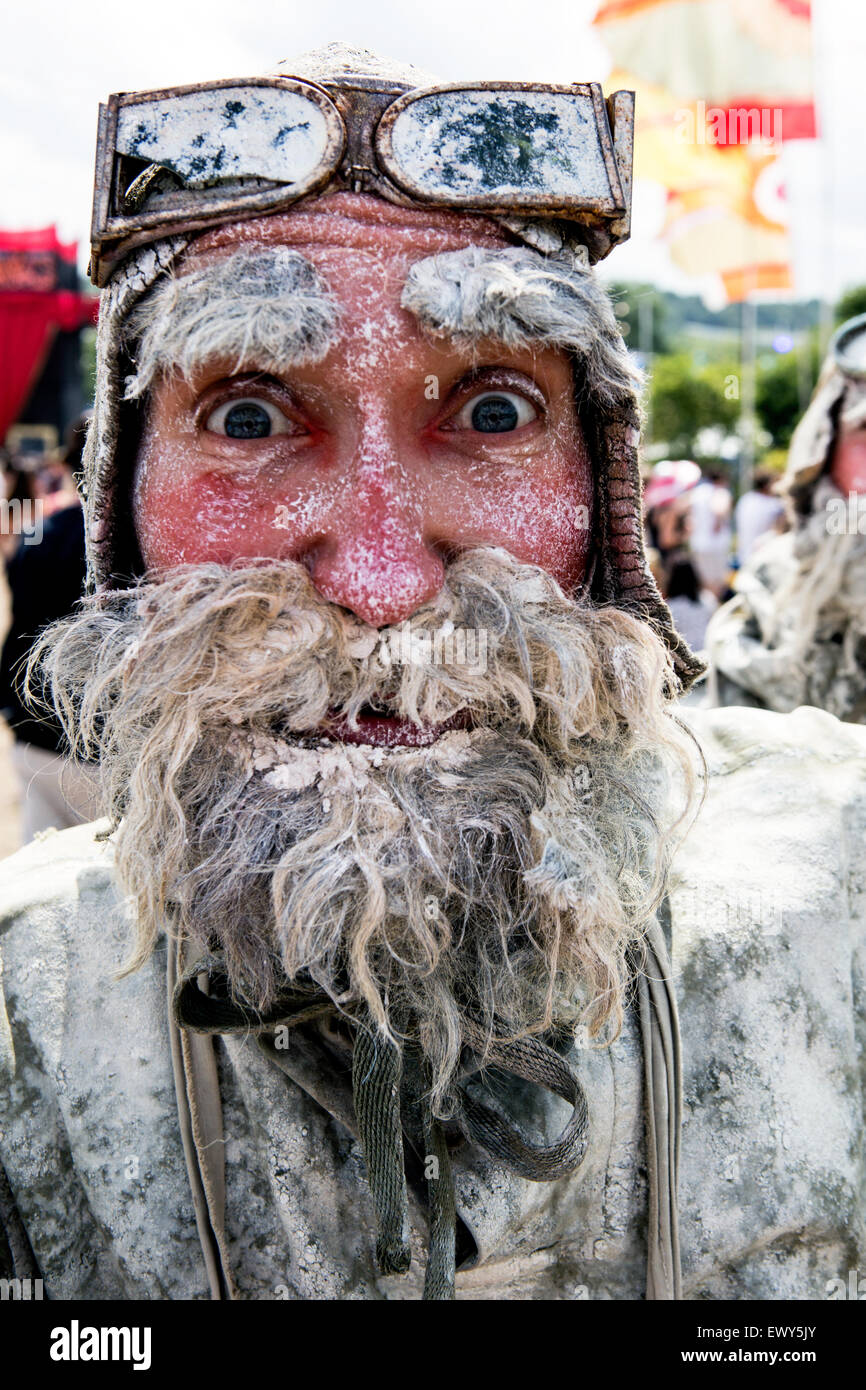 Scott von der Antarktis Glastonbury Festival UK Stockfoto