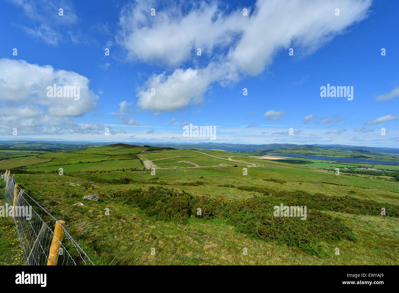 Blick auf die Halbinsel Inishowen, Donegal, Irland Stockfoto