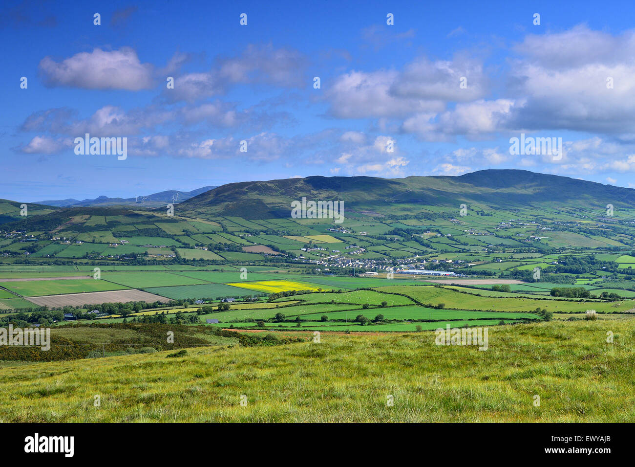 Blick auf die Halbinsel Inishowen, Donegal, Irland Stockfoto