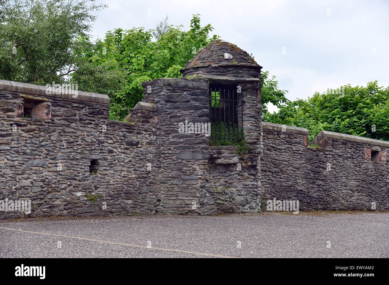 Ein Turm auf das 17. Jahrhundert Derry Wände, Londonderry, Nordirland Stockfoto