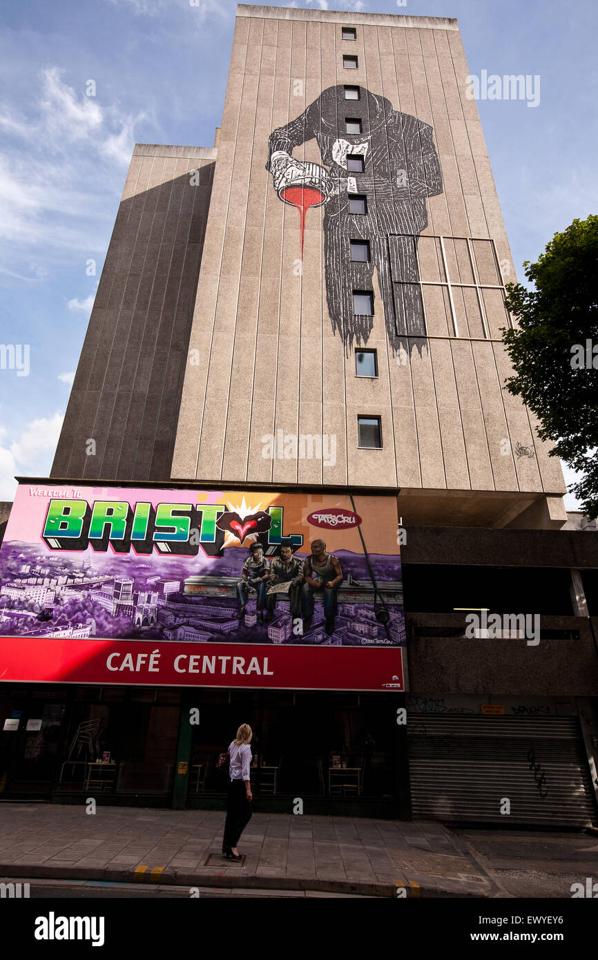 Weltweit besten Graffiti-Künstler zeigen ihre rechtmäßig hergestellte Kunstwerk, zusammen genannt "See No Evil" auf der Straße bei Europas bi Stockfoto