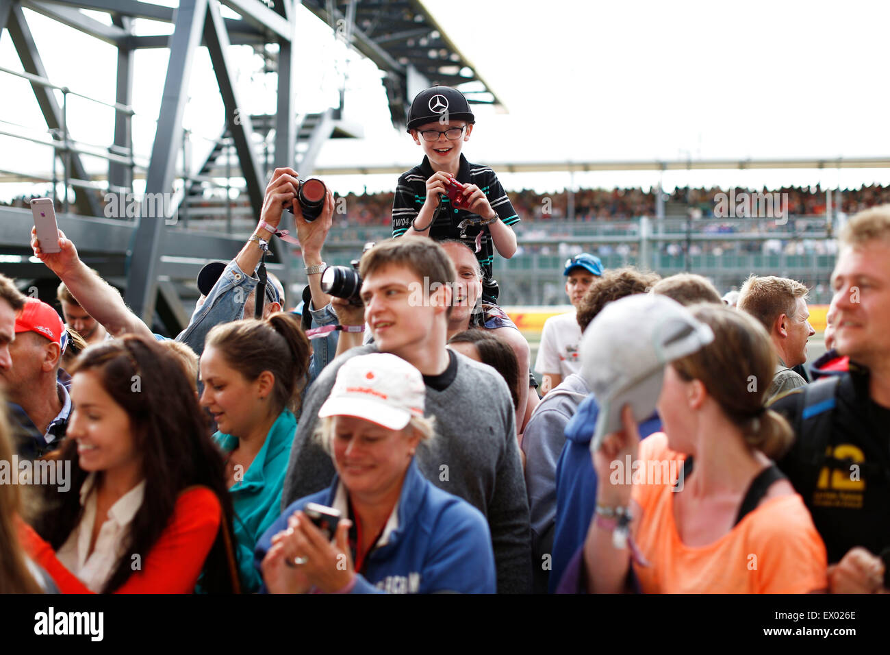 Motorsport: FIA Formula One World Championship 2015, Grand Prix von Großbritannien, fans Stockfoto