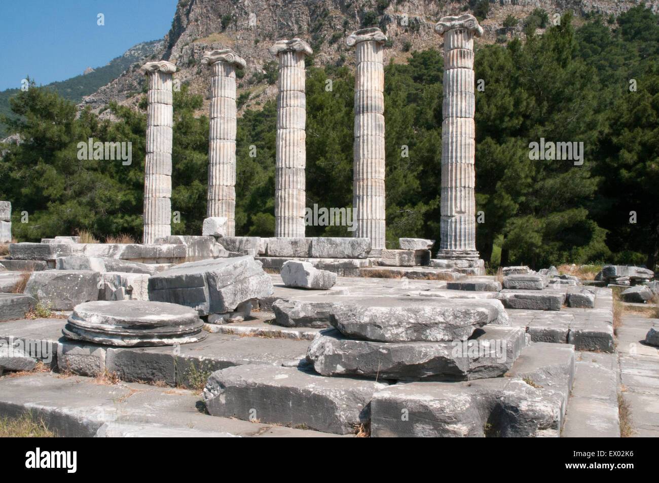 Priene war eine antike griechische Stadt erstattet und ...