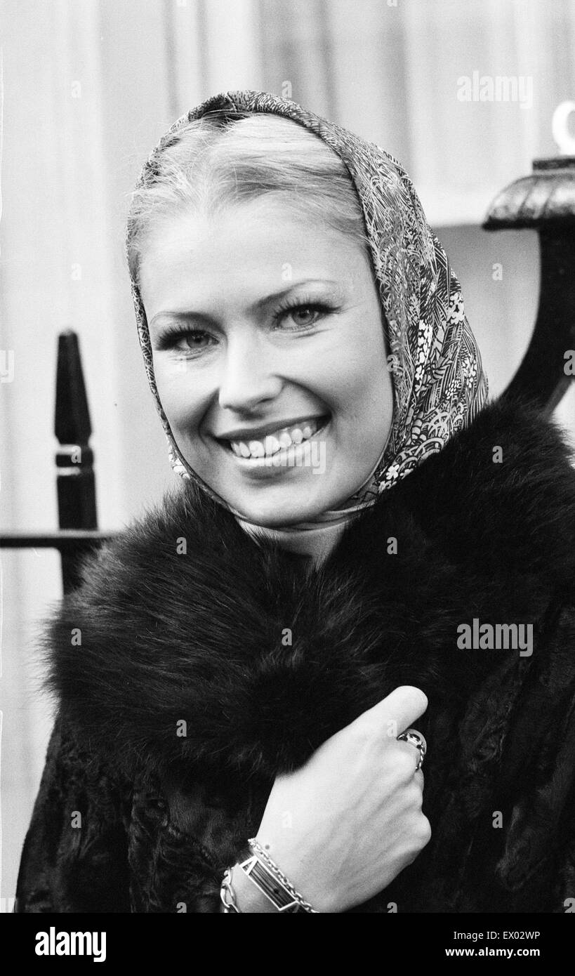 Dagmar Winkler, Miss Deutschland, Miss-World-Teilnehmer, London, 16. November 1977. Stockfoto