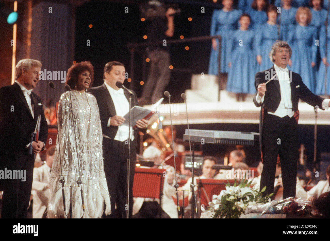 COR Konzert World Choir in Cardiff Arms Park, 29. Mai 1993. Stockfoto