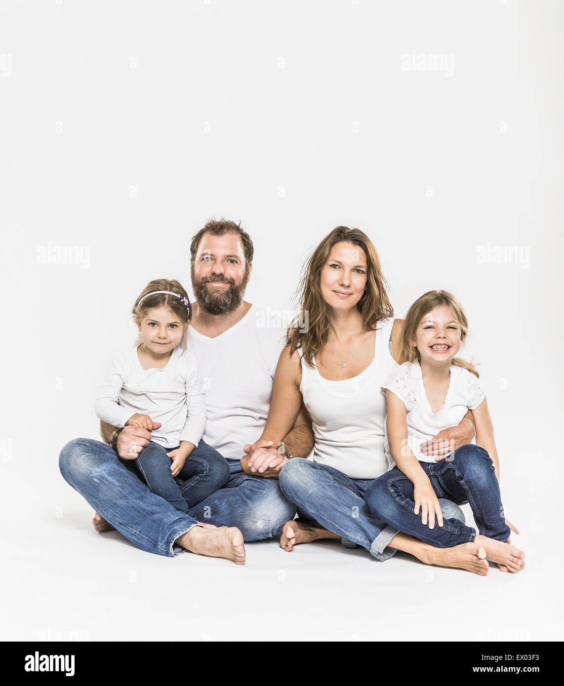 Zwei-Generationen-Familie Stockfoto