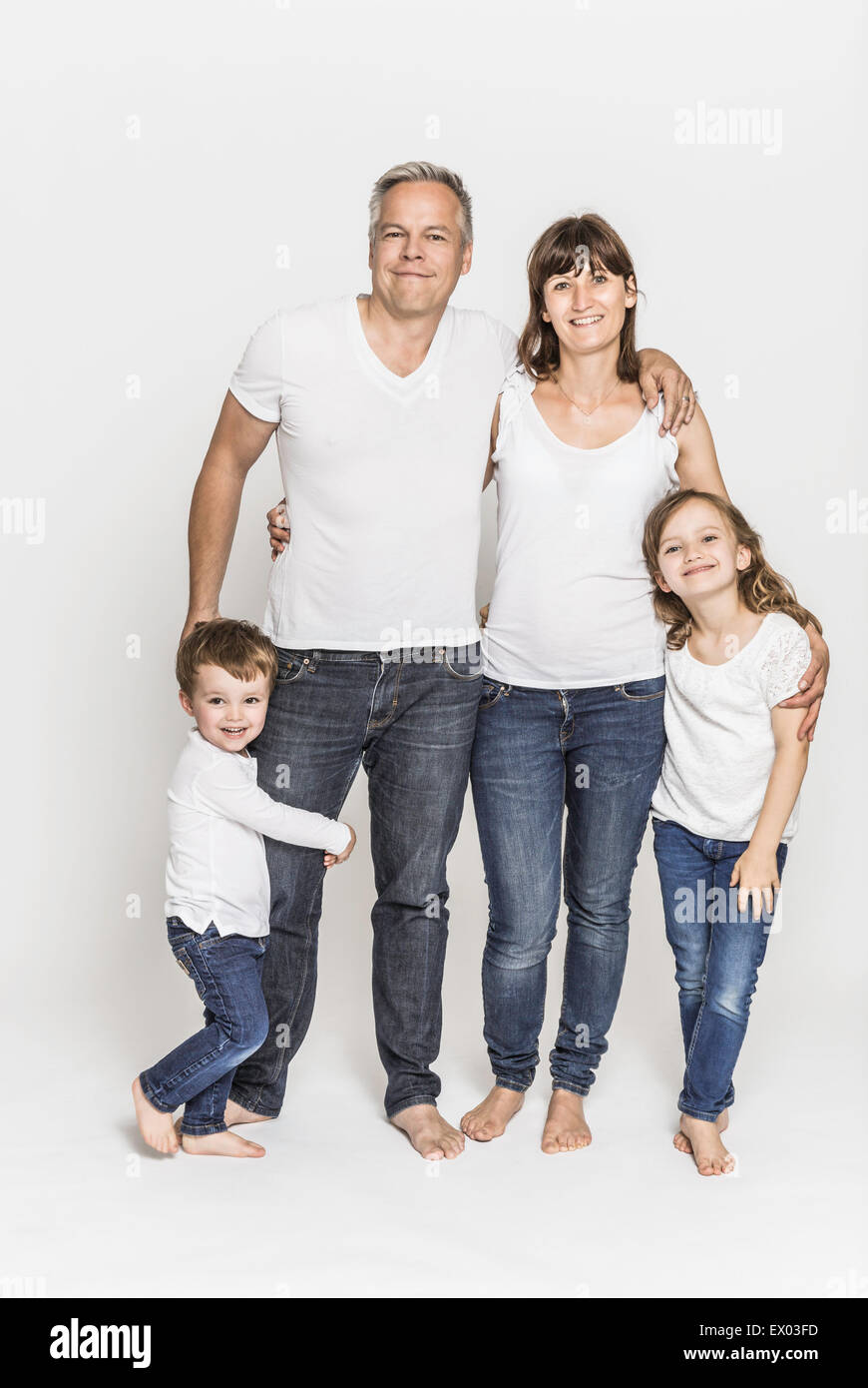 Zwei-Generationen-Familie Stockfoto