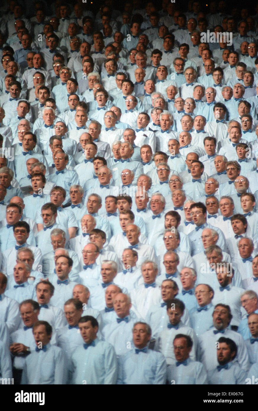 COR Konzert World Choir in Cardiff Arms Park, 29. Mai 1993. Stockfoto