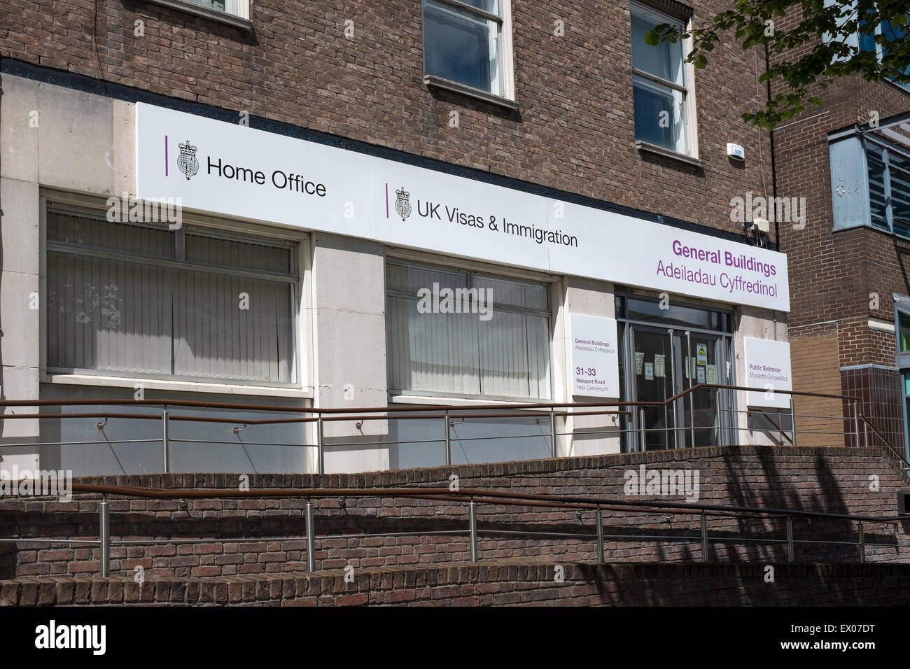 Visa und Einwanderung-Büro-Cardiff Stockfoto