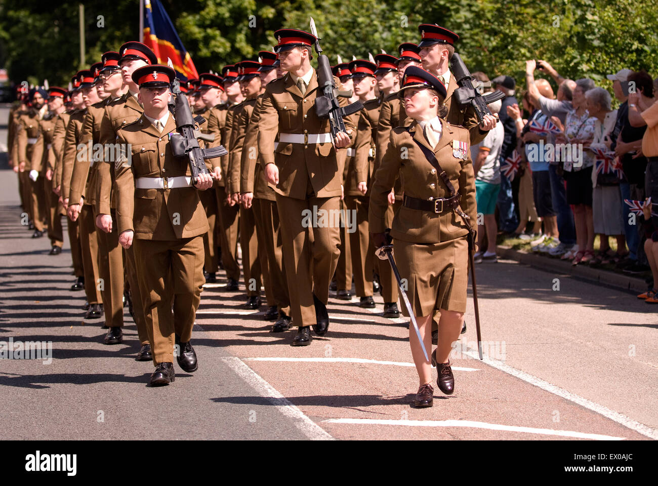 Abschied von der Garnison Festival, Bordon, Hampshire, UK. Samstag, 27. Juni 2015 (Armed Forces Day). Stockfoto
