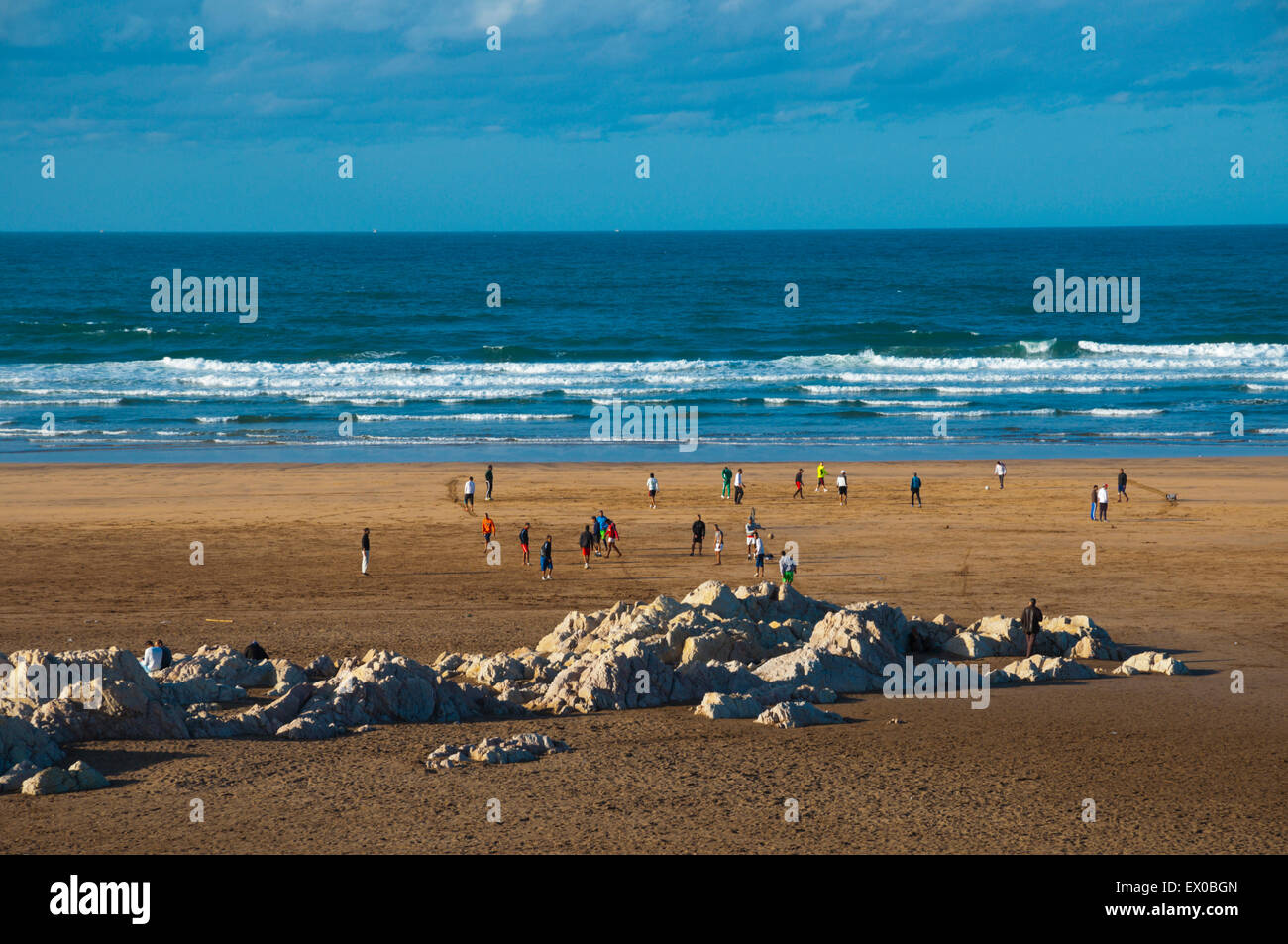 Miami Beach, Ain Diab, Resort, Stadtteil außerhalb des Zentrums, Casablanca, Marokko, Nordafrika Stockfoto