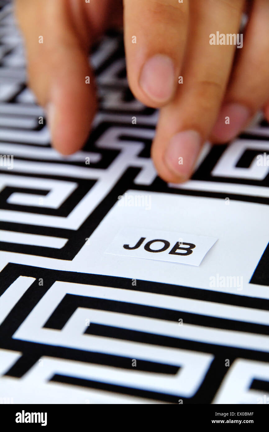 finde einen Job-Konzept Stockfoto
