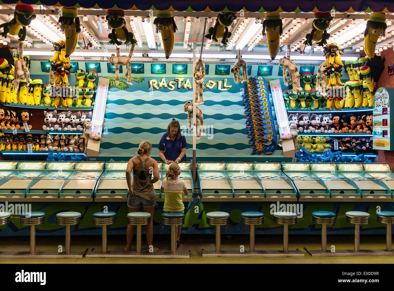 Karneval Spiel stand, Atlantic City, New Jersey, USA Stockfoto