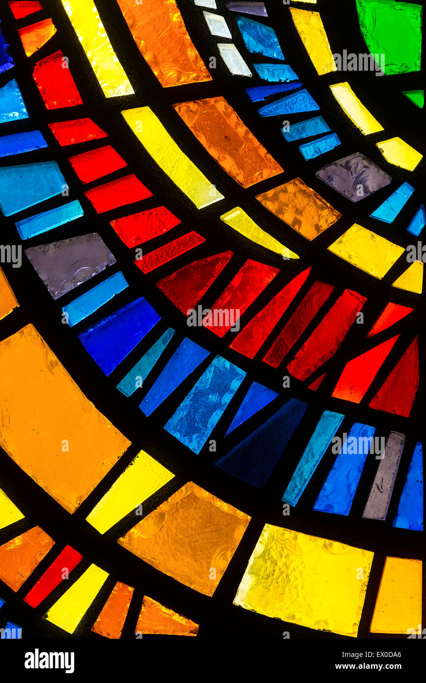 Glasmalerei-Detail. Stockfoto