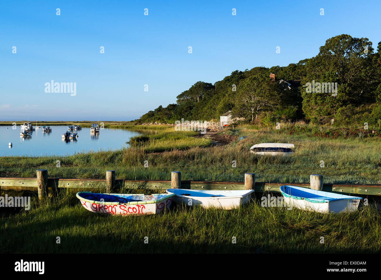 Malerische Stetsons Cove, Chatham, Massachusetts, USA Stockfoto