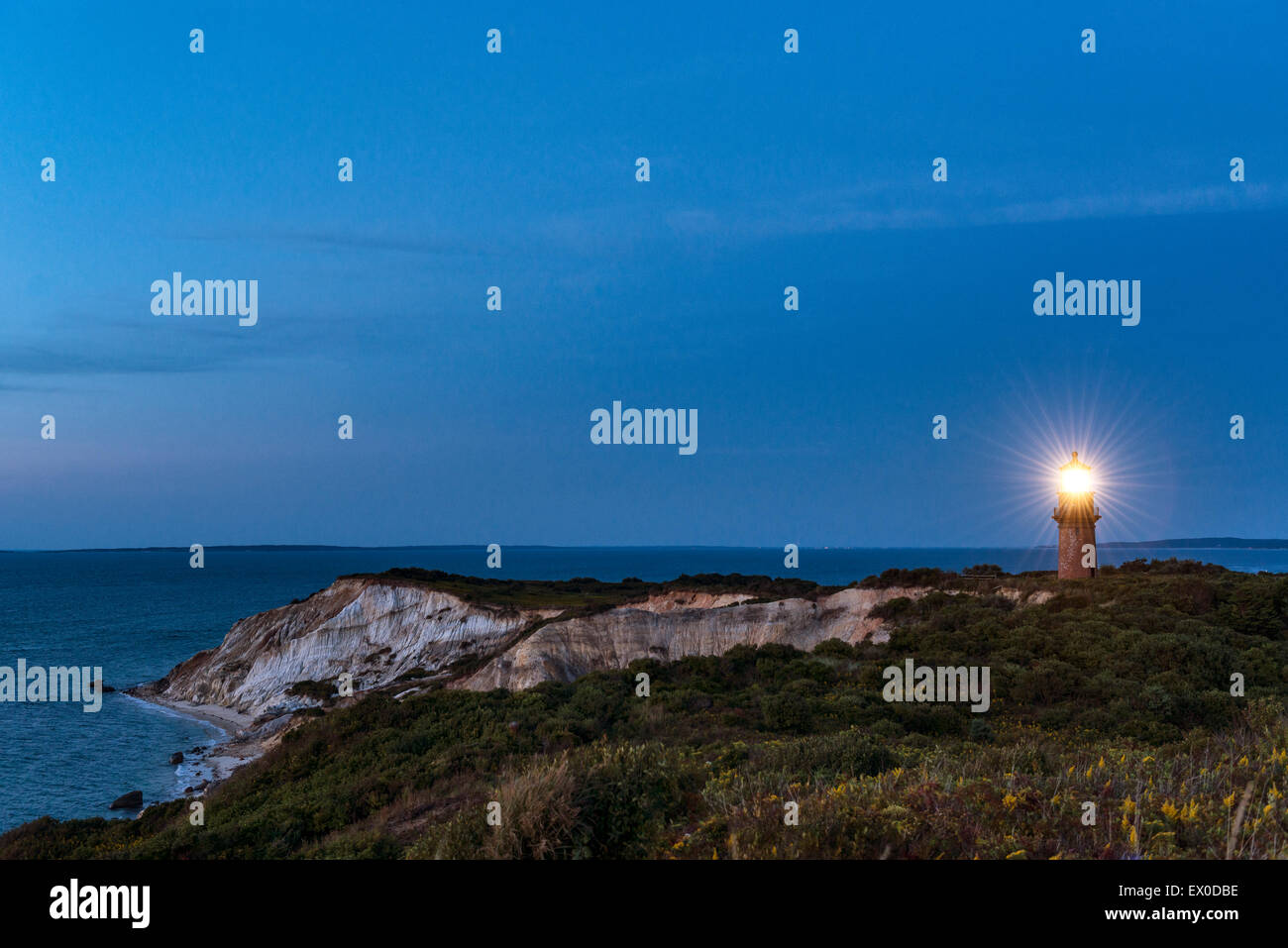 Gay Head Lighthouse, Aquinnah, Martha's Vineyard, Massachusetts, USA Stockfoto