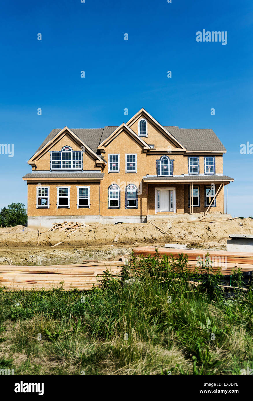 Neue Heimat-Konstruktion, New Jersey, USA. Stockfoto